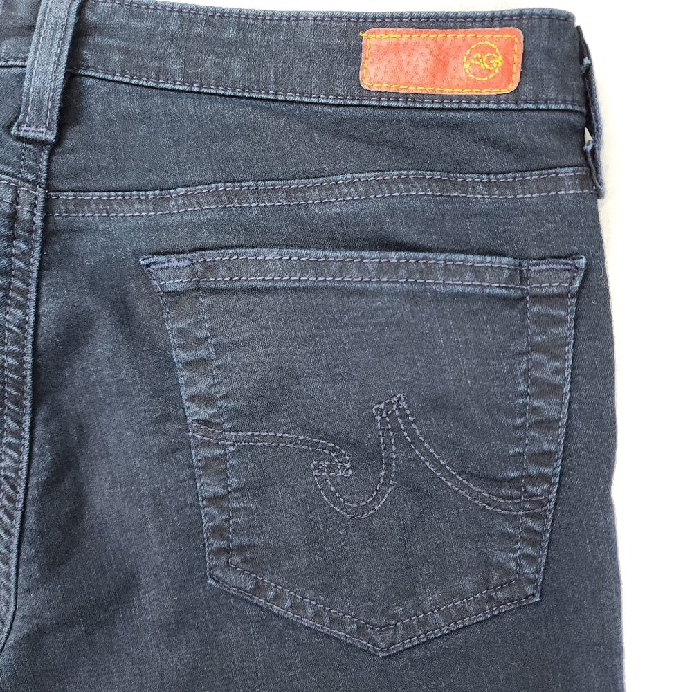 AG The Legging Dark Blue Solid Wash Slim Straight Jeans Size 30R - Picture 8 of 10